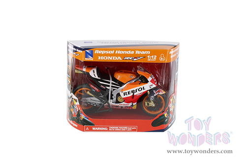 New Ray - Repsol Honda Racing Team - RC213V Street Bike - Marc Marquez (2015, 1/12 scale diecast model car, Orange) 57753
