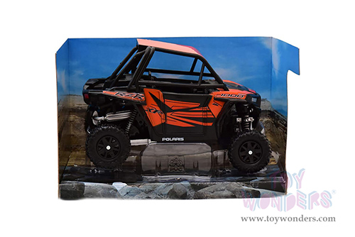 New Ray - Polaris RZR XP 1000 Sport UTV (1/18 scale diecast model bike, Orange Madness) 57823