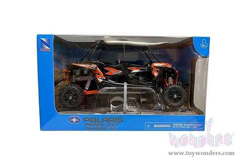 New Ray - Polaris RZR XP 4 Turbo EPS ATV (1/18 scale diecast model car, Orange) 57843A