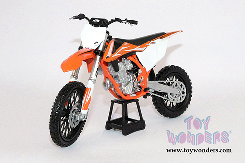 New Ray - KTM 450 SX-F Dirt Bike (2018, 1/10 scale diecast model bike, Orange) 57943