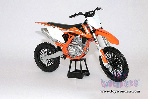 New Ray - KTM 450 SX-F Dirt Bike (2018, 1/10 scale diecast model bike, Orange) 57943
