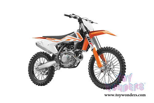 New Ray - KTM 450 SX-F Dirt Bike (2018, 1/10 scale diecast model bike, Orange) 57943
