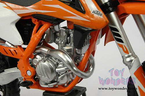 New Ray - KTM 450 SX-F Dirt Bike (2018, 1/10 scale diecast model bike, Orange) 57943