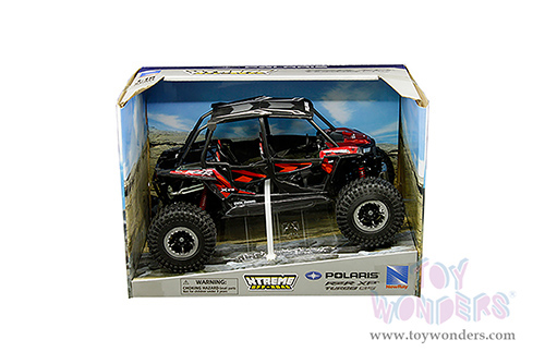 New Ray - Polaris RZR XP 4 Turbo EPS Rock Crawler (1/18 scale diecast model car, Red/Black) 57976B