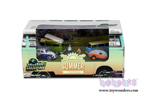 Greenlight - Motor World Diorama Volkswagen Summer Festival 6 pcs Set (1/64 scale diecast model car, Asstd.) 58032