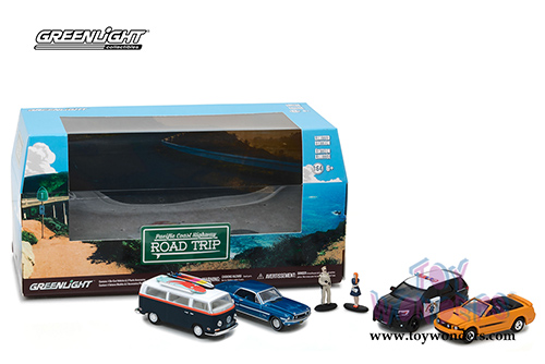 Greenlight Dioramas - Pacific Coast Highway Road Trip (1/64 scale diecast/plastic model, Asstd.) 58043