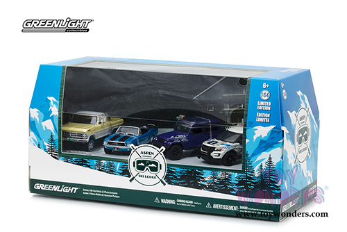 Greenlight Dioramas - Aspen, Colorado Ski Lodge (1/64 scale diecast/plastic model, Asstd.) 58044