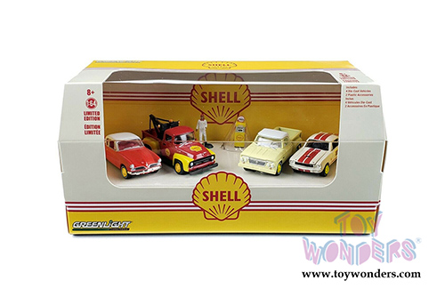 Greenlight Dioramas - Shell Oil Service Center (1/64 scale diecast/plastic model, Asstd.) 58055
