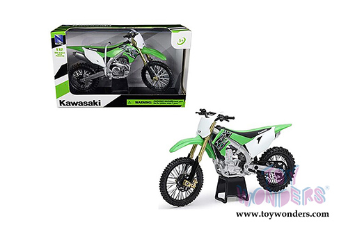 New Ray - Kawasaki KX450F Dirt Bike (2019, 1/12 scale diecast model bike, Green) 58103