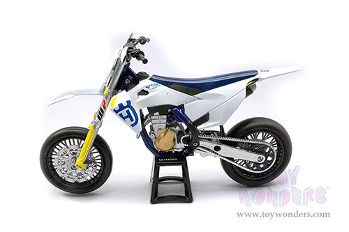 New Ray - Husqvarna FS450 Dirt Bike (2019, 1/12 scale diecast model bike, White) 58163