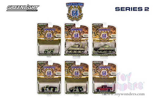 Greenlight - Battalion 64 Series 2 (1/64 scale diecast model car, Asstd.) 61020/48