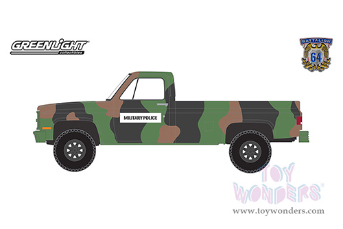 Greenlight - Battalion 64 Series 2 | Chevrolet&reg; M1008 CUCV Pickup Truck "U.S. Army" (1985, 1/64 scale diecast model car, Green Camouflage) 61020D/48