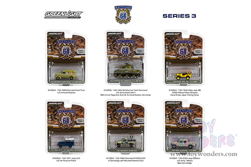 Greenlight - Battalion 64 Series 3 (1/64 scale diecast model car, Asstd.) 61030/48