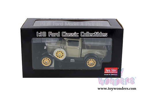 Sun Star - Ford Model A Pick Up (1931, 1/18 scale diecast model car, Cherokee Gray) 6110