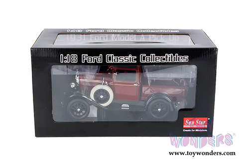 Sun Star - Ford Model A Pick Up (1931, 1/18 scale diecast model car, Red) 6111