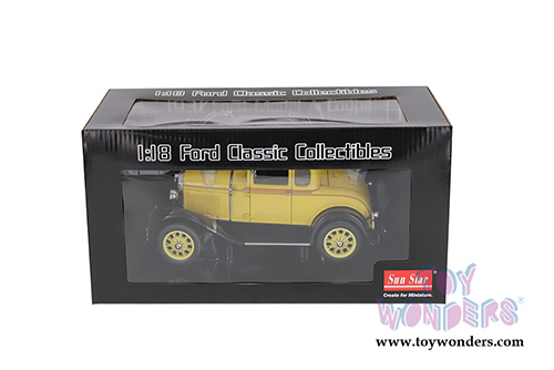 Sun Star Ford Classic - Ford Model A Coupe (1931, 1/18 scale diecast model car, Bronson Yellow) 6135YL