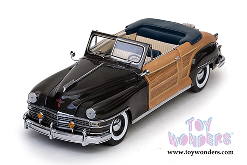 Sun Star Classic - Chrysler Town & Country Convertible (1948, 1/18 scale diecast model car, Gunmetal Gray) 6141