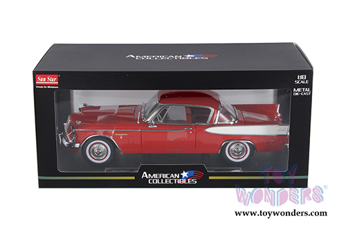 Sun Star USA - Studebaker Golden Hawk Hardtop (1957, 1/18 scale diecast model car, Apache Red) 6153