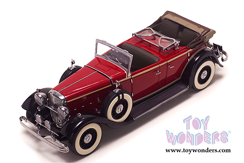 Sun Star Platinum - Ford Lincoln KB Top Down (1932, 1/18 scale diecast model car, Red) 6166