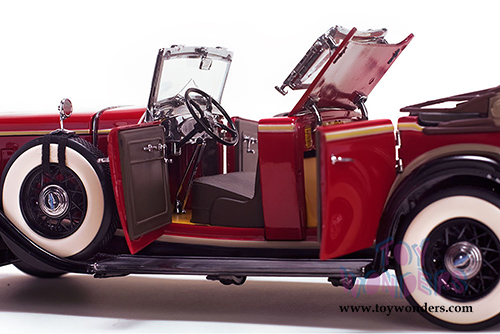 Sun Star Platinum - Ford Lincoln KB Top Down (1932, 1/18 scale diecast model car, Red) 6166