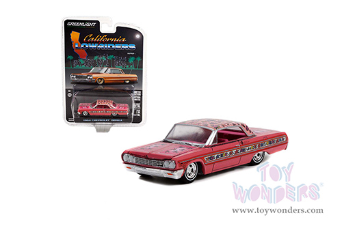 Greenlight - California Lowriders Series 1 | Chevrolet&reg; Impala&trade; Lowrider (1964, 1/64 scale diecast model car, Gypsy Rose) 63010A/48