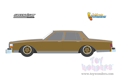 Greenlight - California Lowriders Series 1 | Chevrolet&reg; Caprice Lowrider (1985, 1/64 scale diecast model car, Custom Gold) 63010C/48