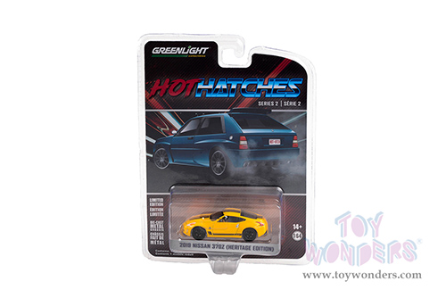 Greenlight - Hot Hatches Series 2 | Nissan 370Z - Heritage Edition (2019, 1/64 scale diecast model car, Chicane Yellow) 63020F/48