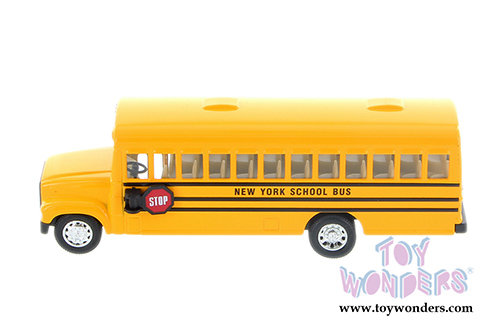 Kinsmart - New York School Bus (6.5" Diecast model car, Yellow) 6501DNY
