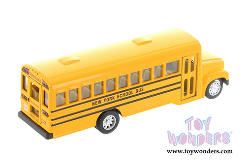 Kinsmart - New York School Bus (6.5" Diecast model car, Yellow) 6501DNY