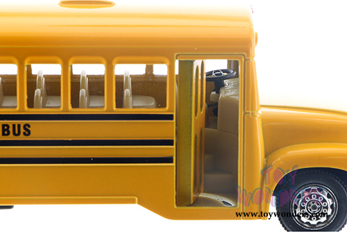 Kinsmart - New York School Bus (6.5" Diecast model car, Yellow) 6501DNY