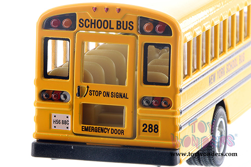 Kinsmart - New York School Bus (6.5" Diecast model car, Yellow) 6501DNY
