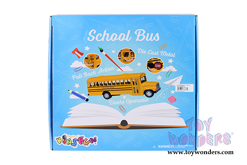 Kinsmart - New York School Bus (6.5" Diecast model car, Yellow) 6501DNY