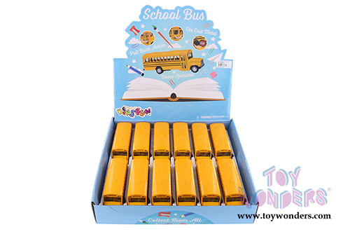 Kinsmart - New York School Bus (6.5" Diecast model car, Yellow) 6501DNY