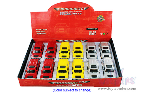 Showcasts® Collectibles - Hummer H3 (1/43 scale diecast model car, Asstd.) 67401D MAP: $6.49