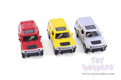 Showcasts® Collectibles - Hummer H3 3-Pack (1/43 scale diecast model car, Asstd.) 67401W/24 MAP: $14.99