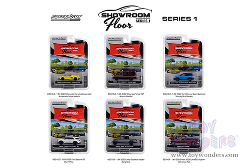 Greenlight - Showroom Floor Series 1 (1/64 scale diecast model car, Asstd.) 68010/48