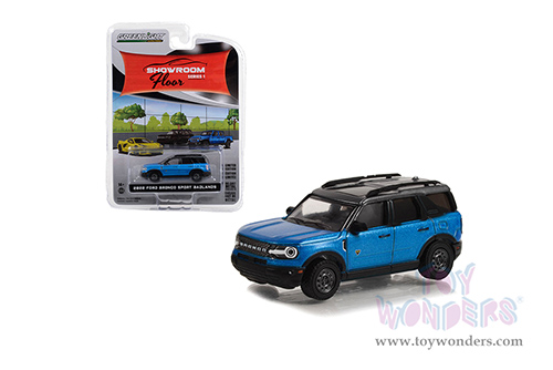 Greenlight - Showroom Floor Series 1 | Ford Bronco Sport Badlands (2022, 1/64 scale diecast model car, Velocity Blue Metallic) 68010C/48