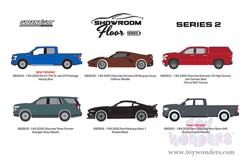 Greenlight - Showroom Floor Series 2 (1/64 scale diecast model car, Asstd.) 68020/48
