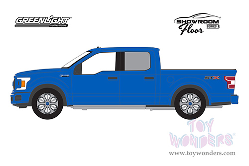 Greenlight - Showroom Floor Series 2 | Ford F-150 XL STX Package Pickup Truck (2020, 1/64 scale diecast model car, Velocity Blue) 68020A/48