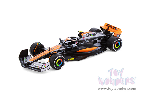 Showcasts® Collectibles - McLaren MCL60 F1 #81 Oscar Piastri & #4 Lando Norris "Grand Prix" (2023) Assorted (1/24 scale diecast model car, Asstd.) 68210/11D MAP: $19.99