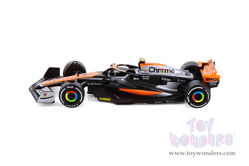 Showcasts® Collectibles - McLaren MCL60 F1 #81 Oscar Piastri & #4 Lando Norris "British GP" (2023) (1/24 scale diecast model car, Asstd.) 68211D MAP: $19.99