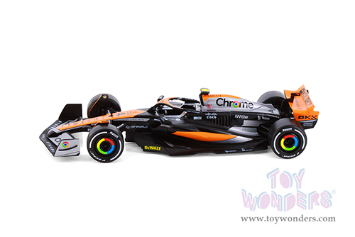 Showcasts® Collectibles - McLaren MCL60 F1 #81 Oscar Piastri & #4 Lando Norris "British GP" (2023) (1/24 scale diecast model car, Asstd.) 68211D MAP: $19.99