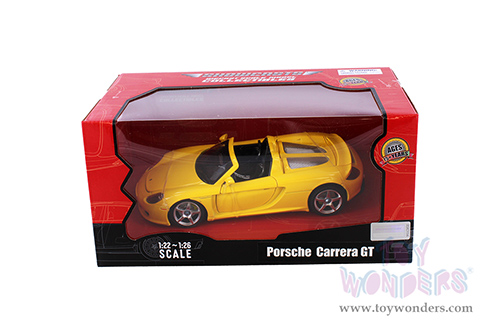 Showcasts® Collectibles - Porsche Carrera GT (1/24 scale diecast model car, Yellow) 68242YL MAP: $22.99