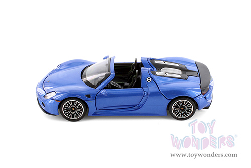 Showcasts® Collectibles - Porsche 918 Spyder (1/24 scale diecast model car, Asstd.) 68243D MAP: $19.99