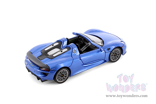 Showcasts® Collectibles - Porsche 918 Spyder (1/24 scale diecast model car, Asstd.) 68243D MAP: $19.99