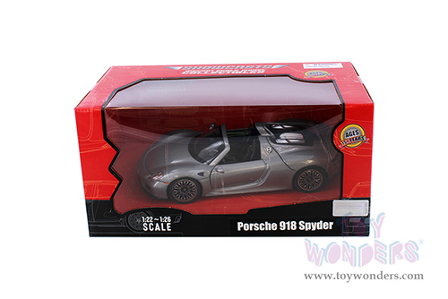 Showcasts® Collectibles - Porsche 918 Spyder (1/24 scale diecast model car, Gray) 68243GY MAP: $22.99
