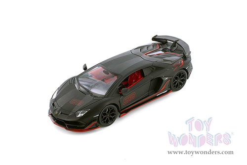 Showcasts® Collectibles - Lamborghini Aventador SVJ (1/24 scale diecast model car, Black) 68269BK MAP: $22.99