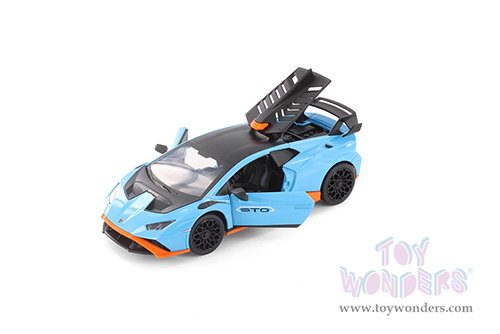 Showcasts® Collectibles - Lamborghini Huracán STO (1/24 scale diecast model car, Blue) 68279BU MAP: $22.99