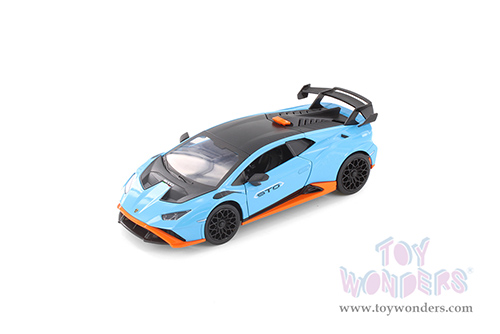 Showcasts® Collectibles - Lamborghini Huracán STO (1/24 scale diecast model car, Blue) 68279BU MAP: $22.99
