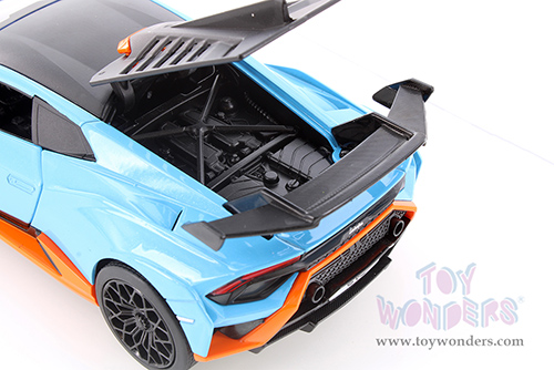 Showcasts® Collectibles - Lamborghini Huracán STO (1/24 scale diecast model car, Blue) 68279BU MAP: $22.99